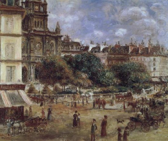 Pierre Renoir Place de la Trinite china oil painting image